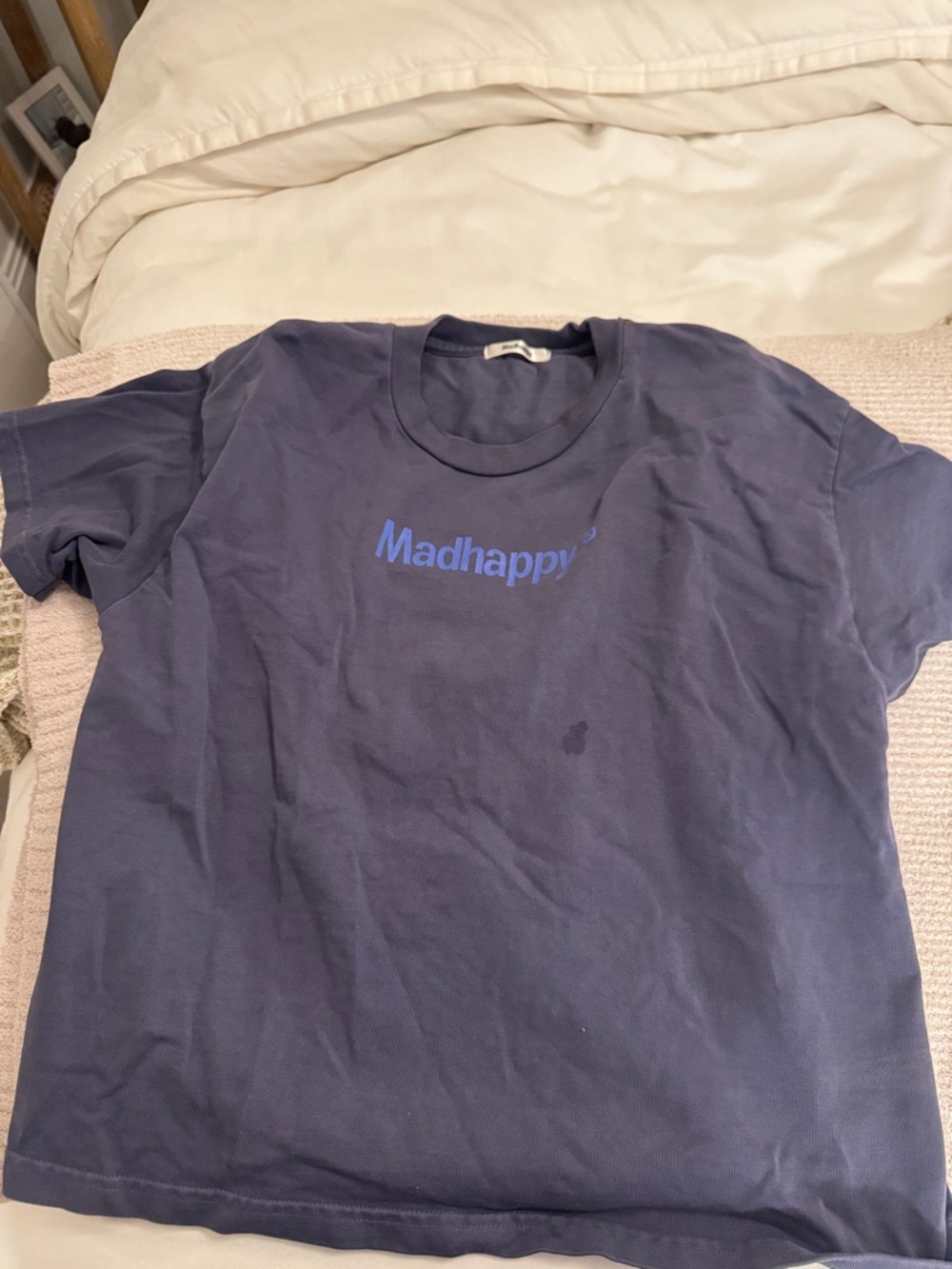 Madhappy Navy T‑Shirt with Blue Logo